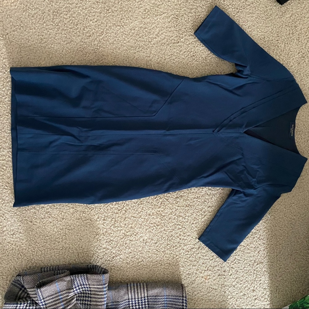 Piazza Sempione Navy Shift Dress
